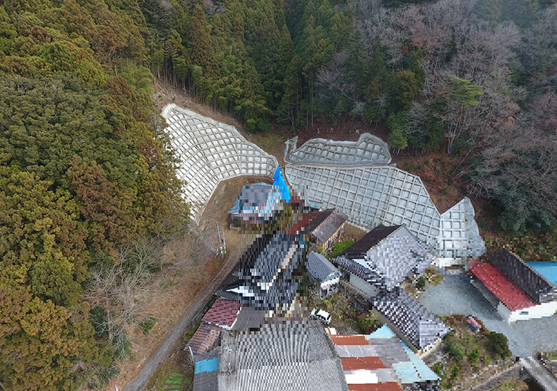 下沢急傾斜地崩壊対策工事